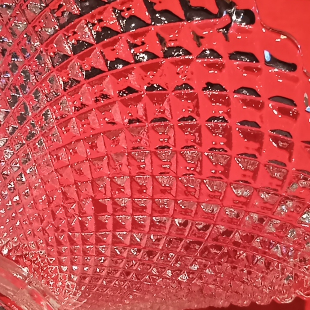 Miss America Clear Footed Round Compote By Anchor Hocking. Centerpiece Glass.. - Picture 4 of 11